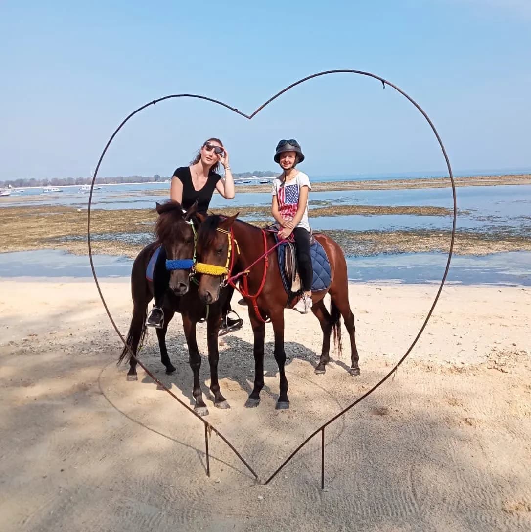 Horse Riding on the Beach in Gili Air 13
