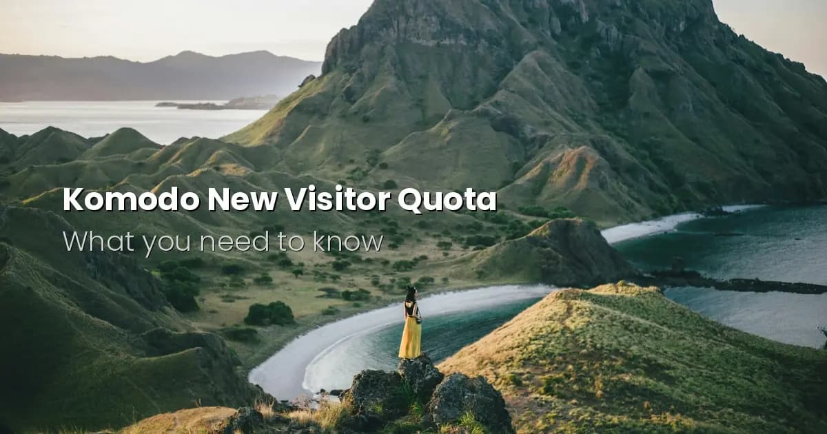 Parc National de Komodo 2026 : ce qu’il faut savoir sur le nouveau quota de visiteurs