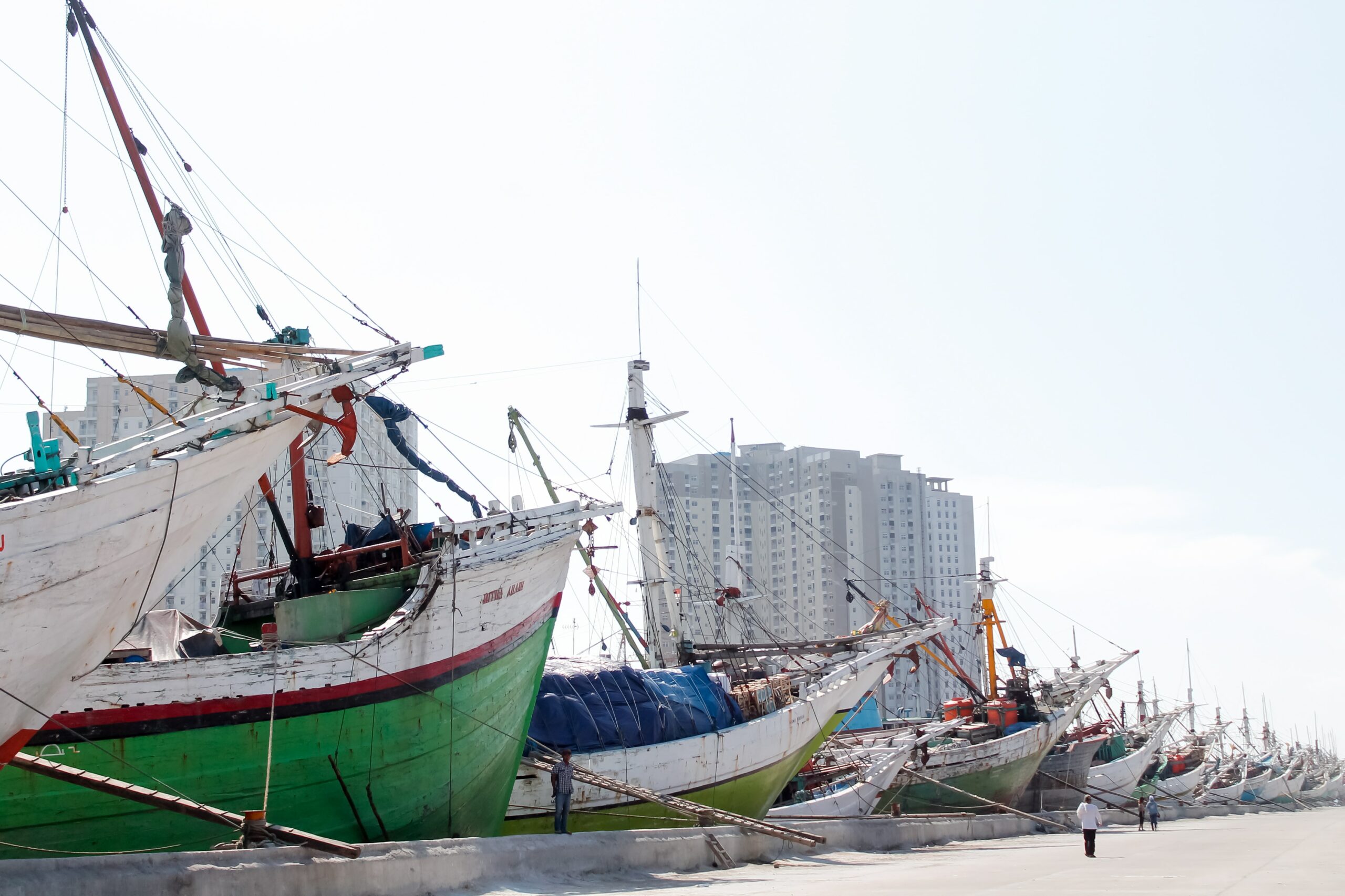 Pinisi schooners at Sunda Kelapa, Jakarta