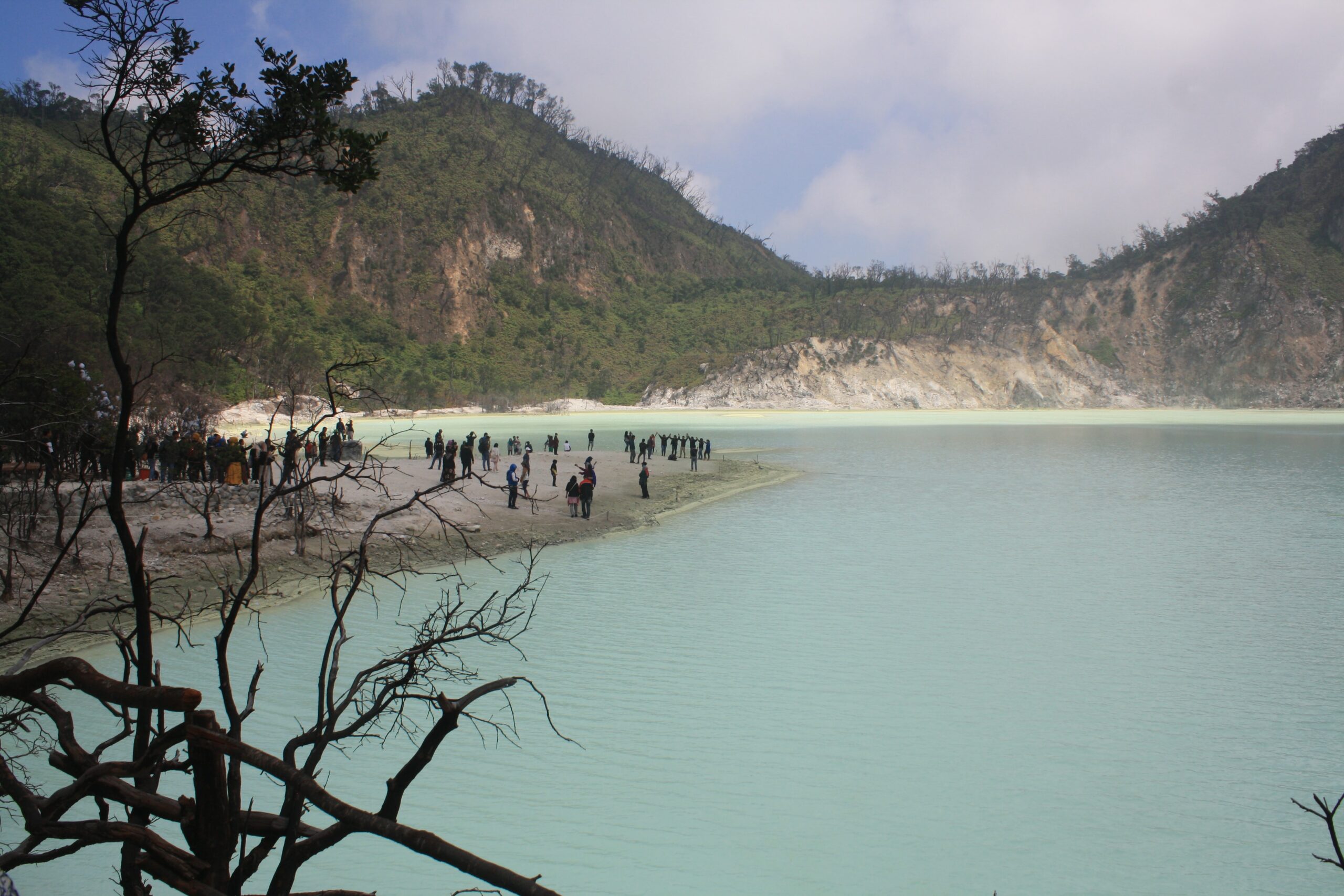 Kawah Putih crater lake, Ciwidey