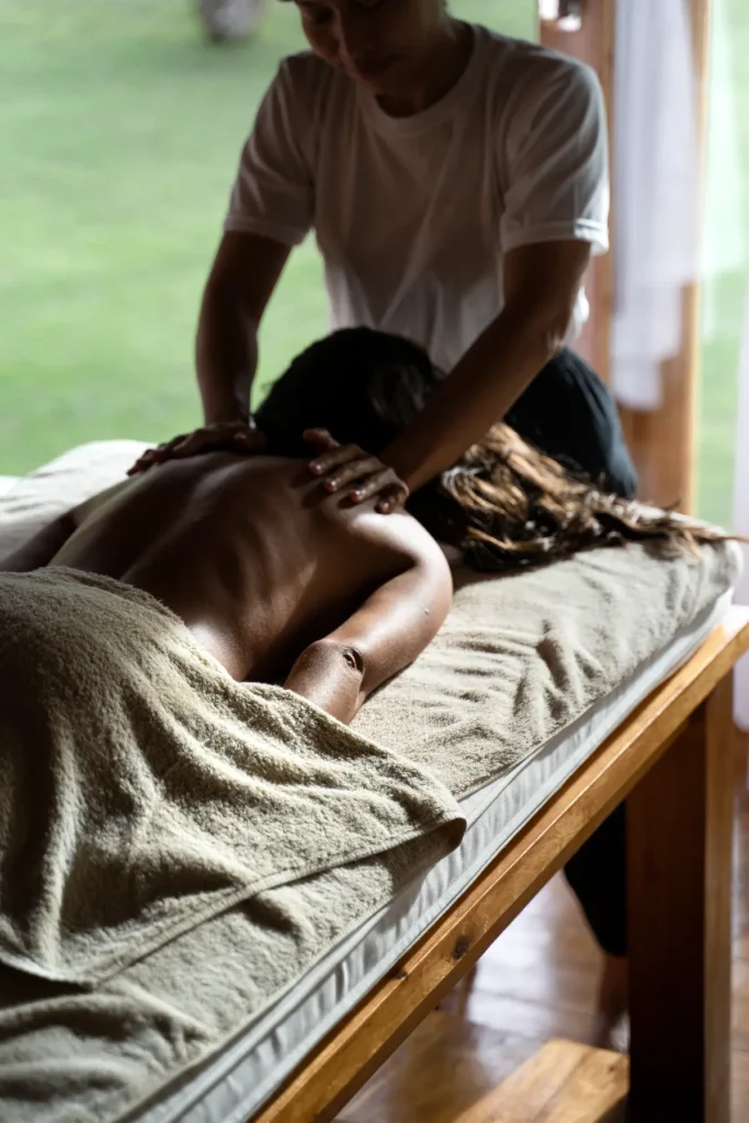 Massage in the spa at Awera Resort