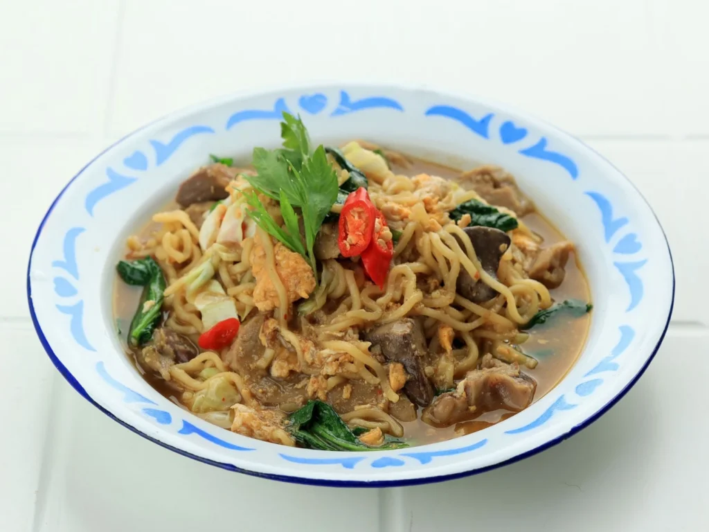 Bakmi Jowo godhog, Javanese noodles in broth