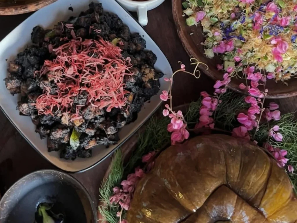 Javanese dishes prepared during the Bhumi Bhuwana cooking class