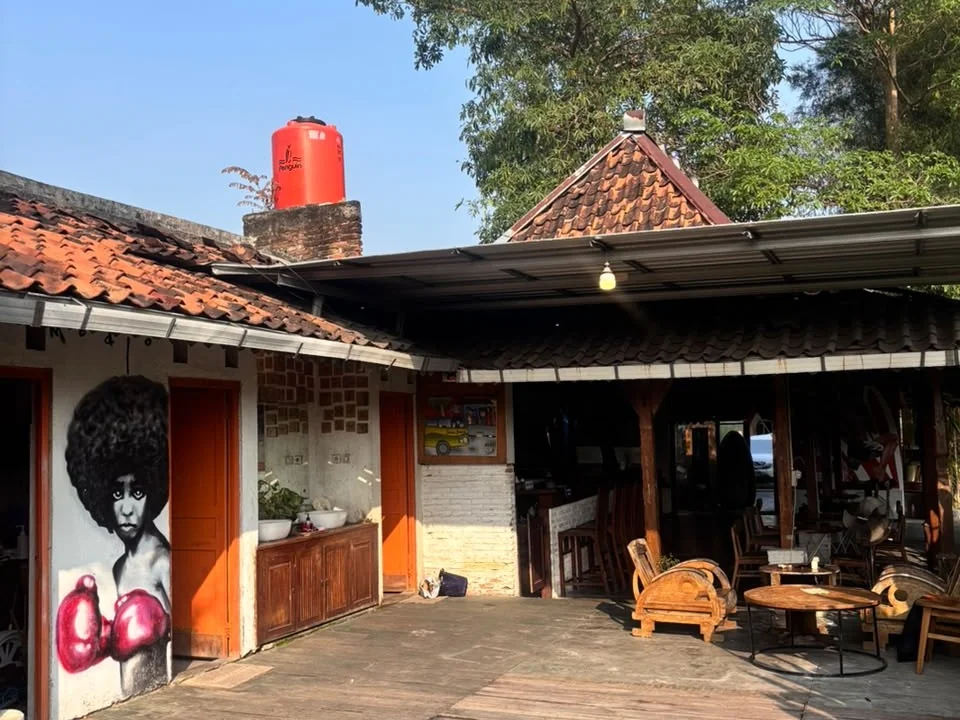 Entrance of the Jogja Camp Academy Muay Thai gym in Kasongan, Bantul