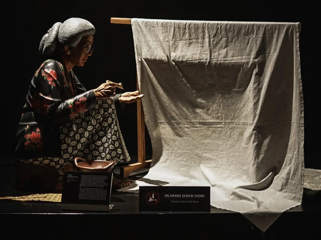 Batik-making display in the collection of Museum Sonobudoyo